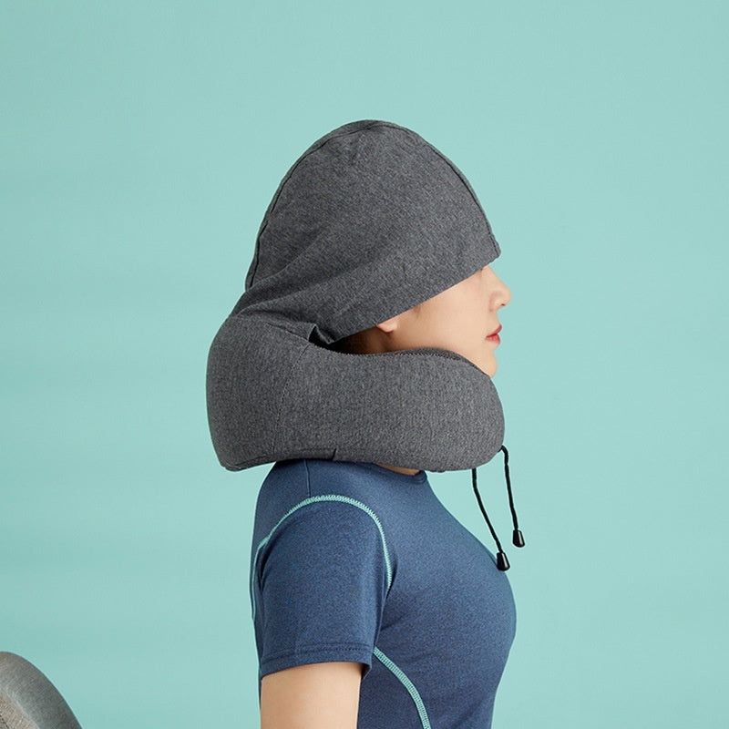 hooded travel pillow