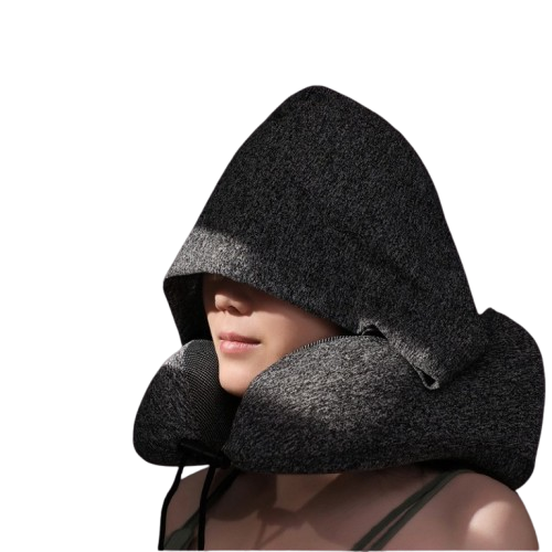 hooded travel pillow
